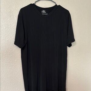 Classic Black V-Neck Men's Shirt